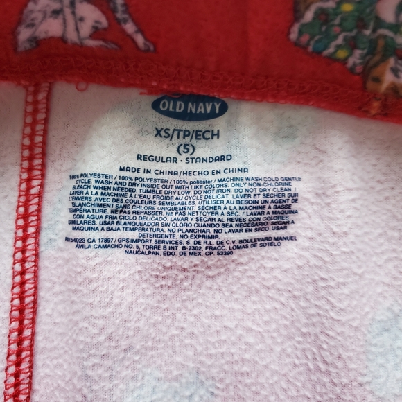 Kids Christmas Dog Pj's Sz XS - Picture 8 of 9